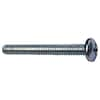 Zoro Select #8-32 x 4 in Combination Phillips/Slotted Round Machine Screw, Zinc Plated Steel, 100 PK U24212.016.0400