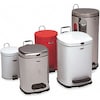 Rubbermaid Commercial 3-1/2 gal. Round Medical Receptacle, Silver, Step-On, Stainless Steel FGMST35SSPL