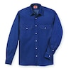 Vf Imagewear Long Sleeved Shirt Wstrn, Blue Dnm, 100 perCtn, 4XL SD78DN RG 4XL