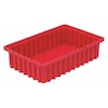 Akro-Mils Divider Box, Red, Industrial Grade Polymer, 16 1/2 in L, 10 7/8 in W, 4 in H 33164RED