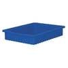 Akro-Mils Divider Box, Blue, Industrial Grade Polymer, 22 3/8 in L, 17 3/8 in W, 4 in H 33224BLUE