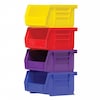 Akro-Mils 10 lb Hang & Stack Storage Bin, Plastic, 4 1/8 in W, 3 in H, Yellow, 5 3/8 in L 30210YELLO