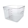 Rubbermaid Commercial Square Storage Container, 12 qt, Clear FG631200CLR