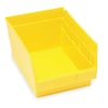Quantum Storage Systems Shelf Storage Bin, Yellow, Polypropylene, 11 5/8 in L x 8 3/8 in W x 6 in H, 50 lb Load Capacity QSB207YL