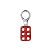 Condor Lockout Hasp, 1 in Opening Size, Snap-On, 6 Lock, Red 7545