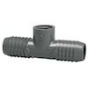 Zoro Select PVC Female Adapter Reducing Tee, Insert x Insert x FNPT, 1 in x 1 in x 3/4 in Pipe Size 1402131