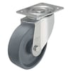 Zoro Select Swivel Plate Caster, Glass Nylon, 4 in, 330 lb LI-POHI 100G