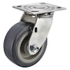 Zoro Select Swivel Plate Caster, 750 lb., Delrin, Gray P21SX-UP050D-14