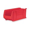 Akro-Mils Super Size Bin, Red, Plastic, 23 7/8 in L x 11 in W x 10 in H, 150 lb Load Capacity 30287RED