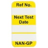 Brady Nanotag(tm) Insr, 1-1/4 x 5/8 In, PK100, NAN-GP Y NAN-GP Y