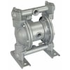 Dayton Double Diaphragm Pump, Aluminum, Air Operated, PTFE, 35 GPM 6PY54