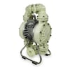 Dayton Double Diaphragm Pump, Polypropylene, Air Operated, PTFE, 120 GPM 3HJW4