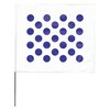 Zoro Select Marking Flag, Blue/White, Vinyl, PK100 4518BW28544-200
