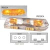Pse Amber Mini Lightbar, LED, Ambr, Perm, 22-1/2 In X22LA1CH