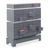 Durham Mfg Drawer Bin Cabinet with 6 Drawers, Prime Cold Rolled Steel, 33 3/4 in W x 4 in H x 12 1/4 in D 002-95