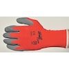Mcr Safety Latex Coated Gloves, Palm Coverage, Red/Gray, M, PR N9680M