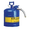 Justrite 2-1/2 gal. Green Steel Type II Safety Can for Oil 7225430