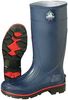 Honeywell Servus MAX Plain-Toe Women's Work Boots, PVC, Chemical-Resistant, 15 in H, Navy/Red/Black, Size 7, 1 Pair 75126/7