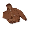 Carhartt Men's Brown Cotton Hooded Duck Jacket size XL J131-BRN XLG REG