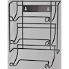 First Aid Only Wire Rack, Wall Mount, Metal, Black FX-203