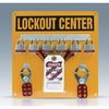 Accuform Lockout Center, 14x14 in, Unfilled, 6-Padlock Capacity KST406