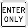 Lyle Enter Sign For Parking Lots, 18 in H, 18 in W, Aluminum, Square, English, LR7-67-18HA LR7-67-18HA