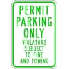 Lyle Permit Parking Sign, 18" x 12, RP-117-12HA RP-117-12HA