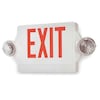 Lithonia Lighting Exit Sign w/Emergency Lights, 3.3W, Red LHQM SW3RM4