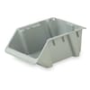 Lewisbins Stack and Nest Bin, Gray, Plastic, 11 3/8 in W x 7 5/8 in H, 500 lb Load Capacity SH1811-7 Grey