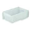 Orbis Translucent Attached Lid Container, Plastic, Metal Hinge FP075 Clear
