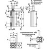 De-Sta-Co Pneumatic Swing Clamp, 46.5 mm, 94 Lb 89R40-025-2