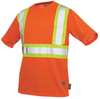 Tough Duck 3XL Hi-Vis Short Sleeve Shirt, Orange S39221
