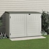 Suncast Horizontal Storage Shed, Resin, 70 cu ft, Vanilla/Stoney/Black BMS4700