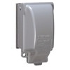 Taymac While In Use Weatherproof Cover, Vertical, 1 Gang, 6-1/8 in H, 3-3/8 in W, GFCI, DieCast Metal, Gray MX3200