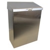 Hospeco Waste Receptacle, Stainless Steel ND-1E