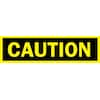Brady Caution Sign, 10 x 14In, BK/YEL, AL, BLK 42934