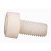 Zoro Select 1/4 in Socket Head Cap Screw, Plain Nylon, 1 1/2 in Length, 20 PK 3425200150