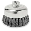Weiler Knot Wire Cup Wire Brush, Threaded Arbor, 4" 93397
