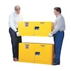 Justrite Sure-Grip EX Flammable Safety Cabinet, 55 gal., Yellow 896270