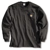 Carhartt Long Sleeve T-Shirt, Black, 2XL K126-BLK XXL REG