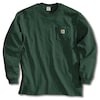 Carhartt Long Sleeve T-Shirt, Hunter Green, LT K126-HTG LRG TLL