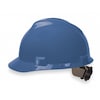 Msa Safety V-Gard Front Brim Hard Hat, Type 1, Class E, Ratchet (4-Point), Blue 475359