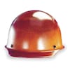 Msa Safety Front Brim Hard Hat, Type 1, Class G, Ratchet (4-Point), Brown 475395