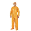 Dupont Coveralls, 2 PK, Orange, Tychem(R) 6000 FR, Zipper TP198TOR2X000200