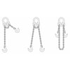 Lift-All Chain Sling, G100, Alloy Stl, 10 ft L 30004G10