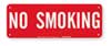 Brady No Smoking Sign, 5 in Height, 14 in Width, Polyester, Rectangle, English 88418