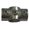 Zoro Select Structural Fitting, Cross-E, Aluminum, 1 in Pipe Size 4UJ29