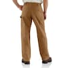 Carhartt Work Pants, Washed Brown, Size36x36 In B11 BRN 36 36