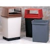 Rubbermaid Commercial 56 gal Canopy Trash Can Top, 23 in W/Dia, Brown, Resin, 2 Openings FG256V00BRN
