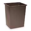 Rubbermaid Commercial 56 gal Canopy Trash Can Top, 23 in W/Dia, Brown, Resin, 2 Openings FG256V00BRN